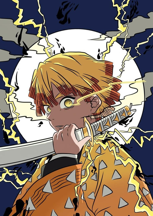 Zenitsu Thunder Breathing Poster